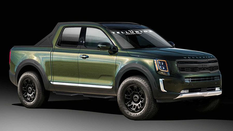 Рендер lifestyle-внедорожника на базе Kia Telluride Рендер lifestyle-внедорожника на базе Kia Telluride